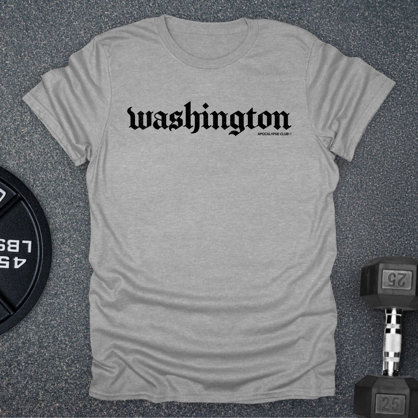 Apocalypse Club Washington DNA Sport Grey gym t-shirt