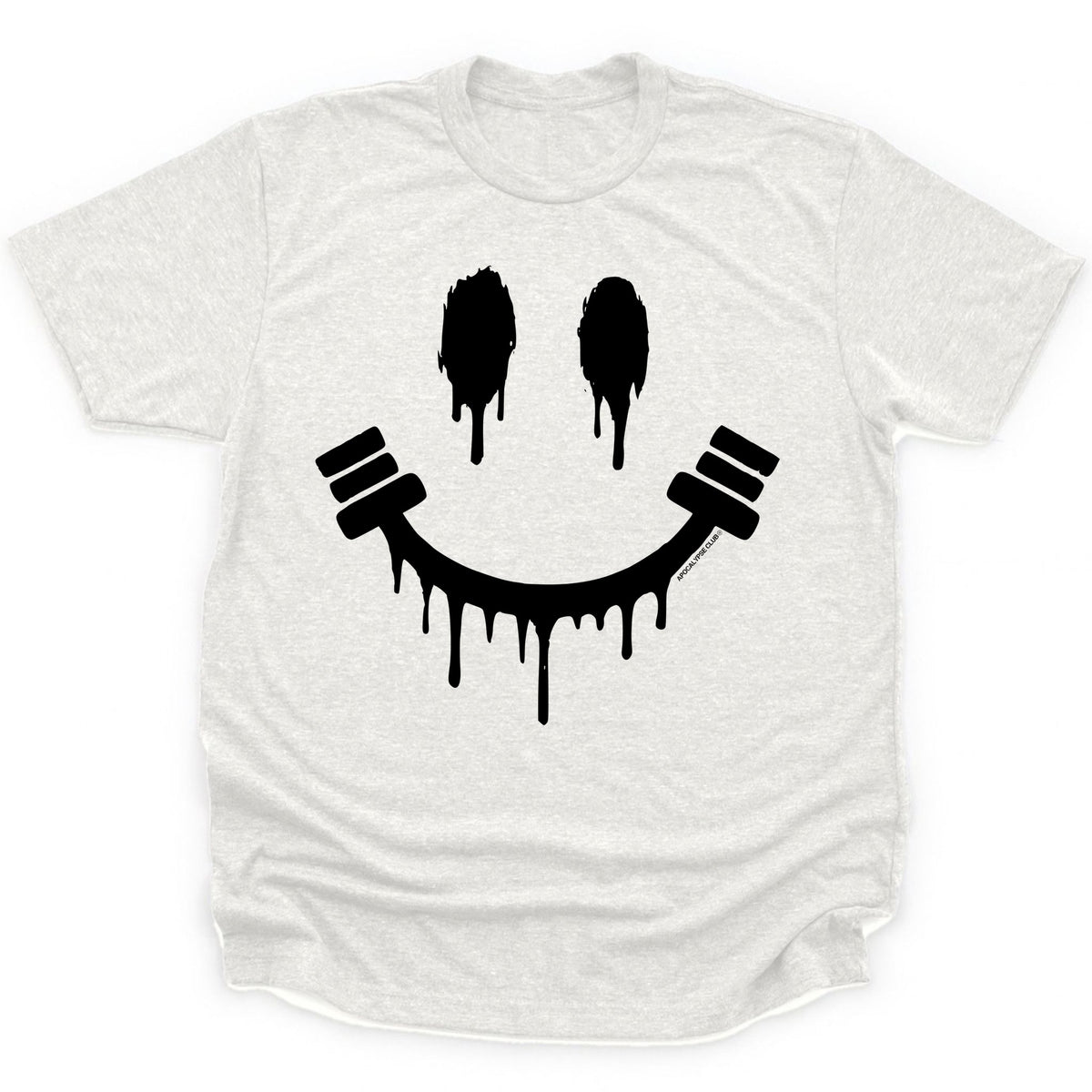 Apocalypse Club Weight And Bleed Heather White gym t-shirt