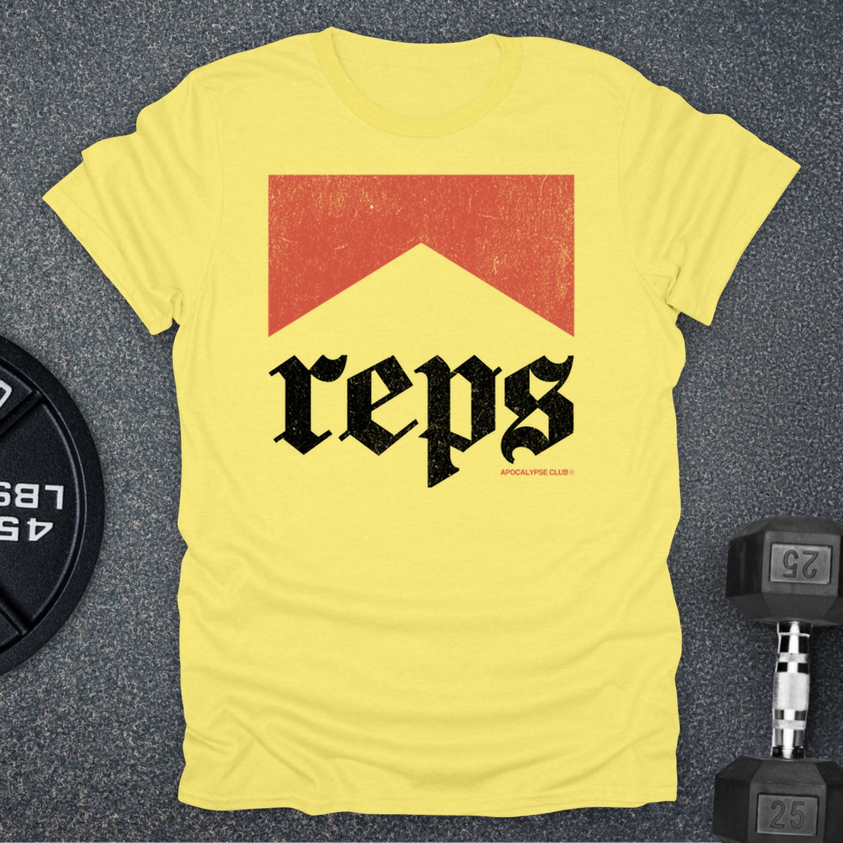 Apocalypse Club Western Reps Cornsilk gym t-shirt