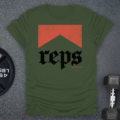 Apocalypse Club Western Reps Military Green gym t-shirt