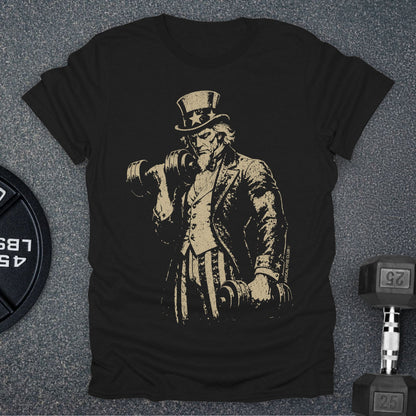 Apocalypse Club Uncle Sam Iron Black gym t-shirt