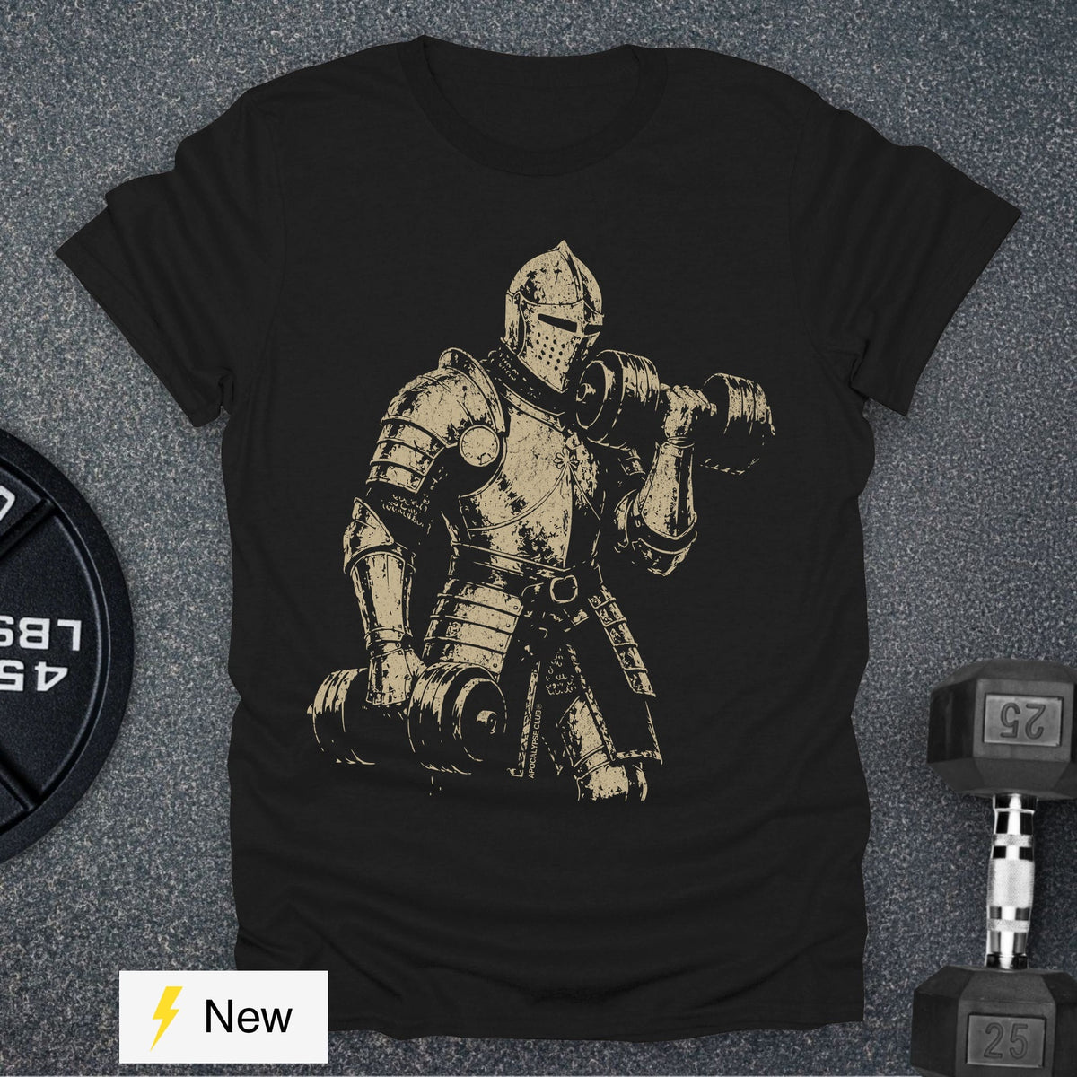 Apocalypse Club Medieval Iron Black gym t-shirt