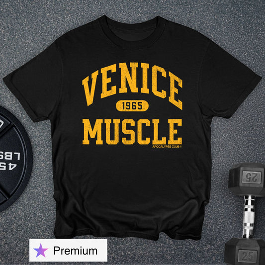 Apocalypse Club Venice Muscle Premium Black gym t-shirt