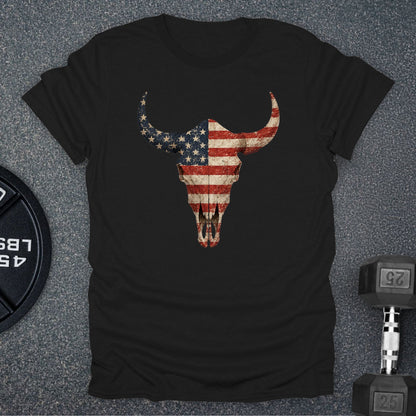 Apocalypse Club USA Bison Skull Black gym t-shirt