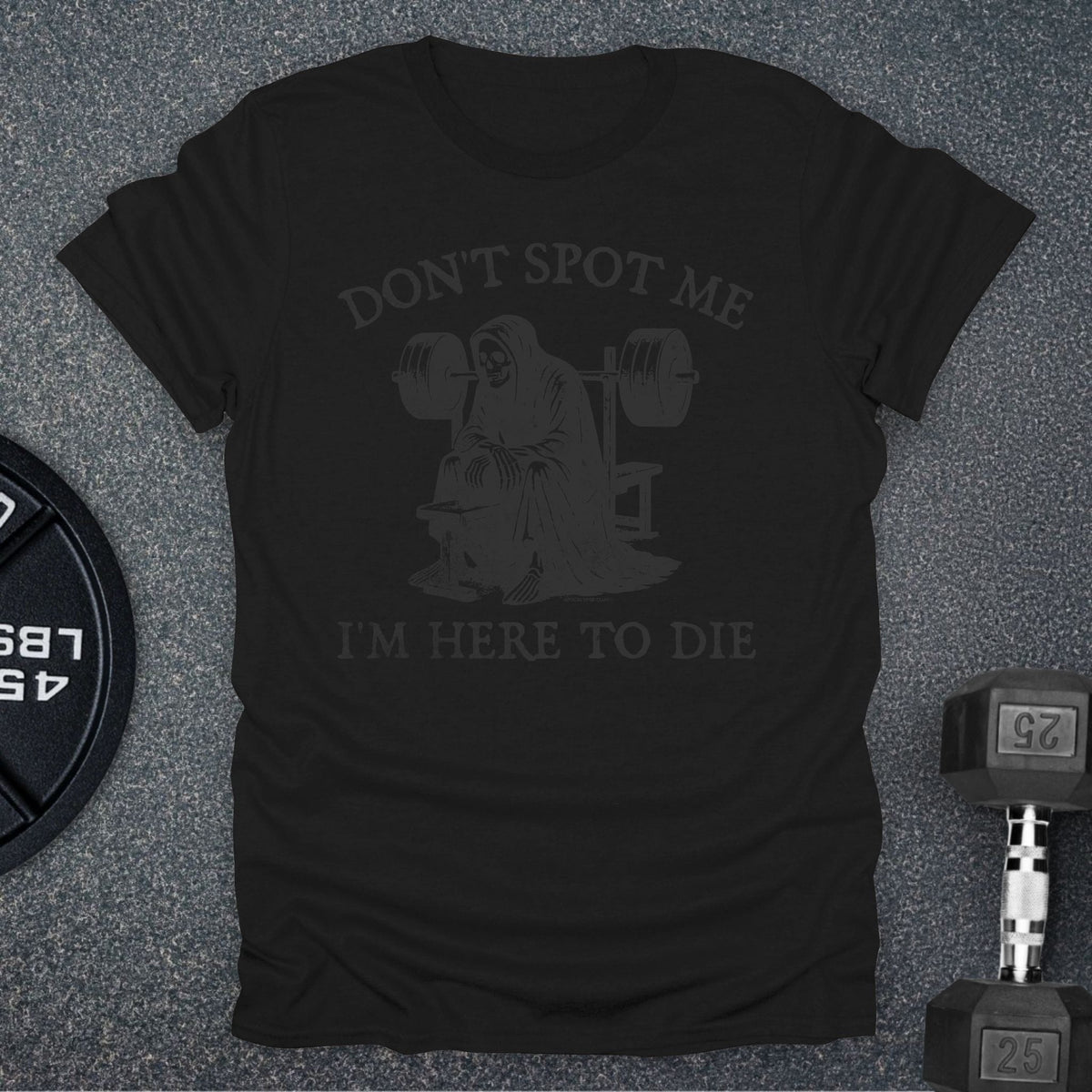 Apocalypse Club Don't Spot Me Reaper Black gym t-shirt