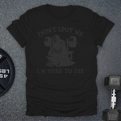 Apocalypse Club Don't Spot Me Reaper Black gym t-shirt