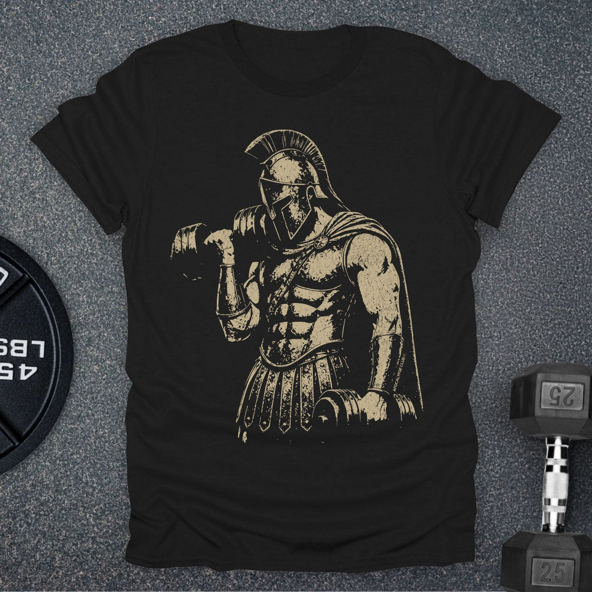 Apocalypse Club Spartan Iron Black gym t-shirt