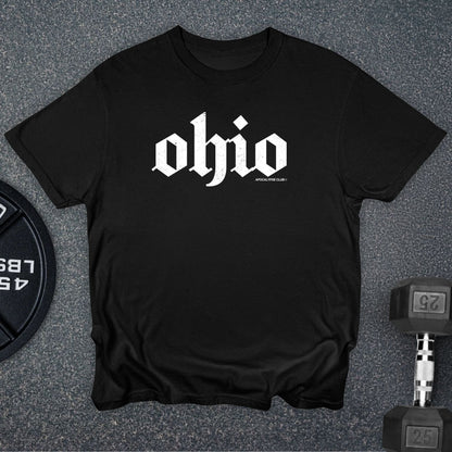 Apocalypse Club Ohio DNA Premium Black gym t-shirt