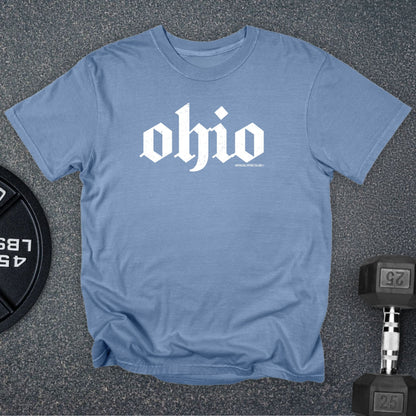 Apocalypse Club Ohio DNA Premium Blue Jean gym t-shirt