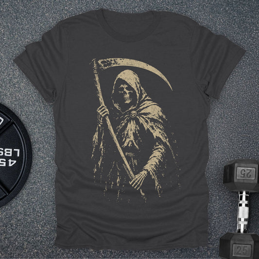 Apocalypse Club Death Can Wait Charcoal gym t-shirt