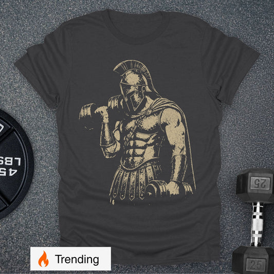Apocalypse Club Spartan Iron Charcoal gym t-shirt