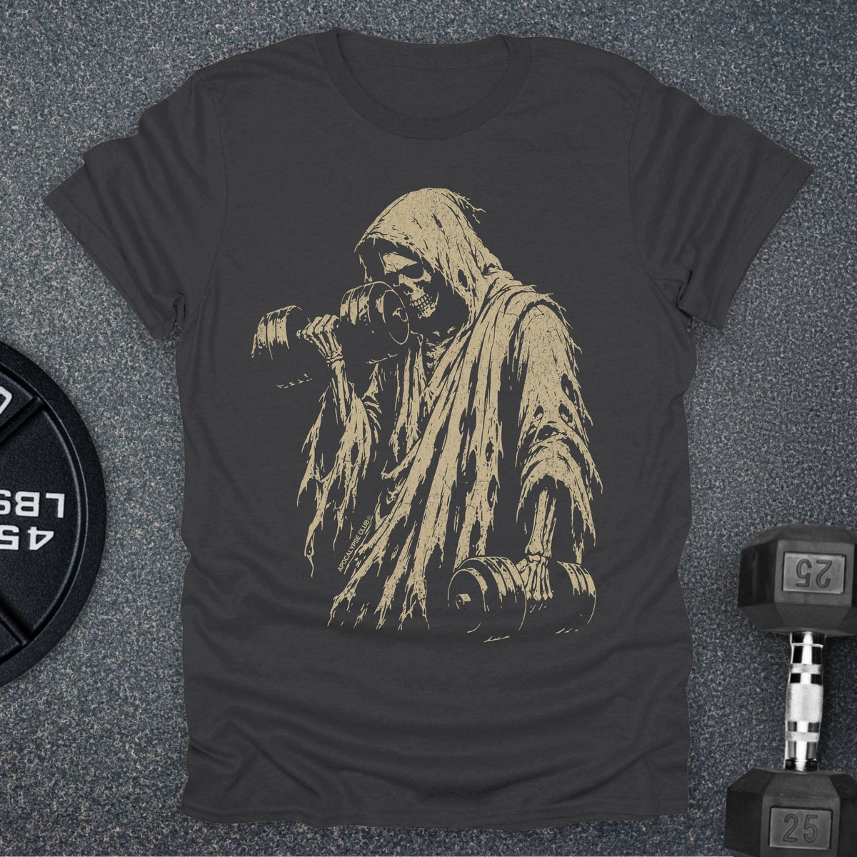 Apocalypse Club Reaper Reps Charcoal gym t-shirt