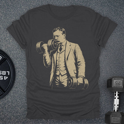 Apocalypse Club Teddy Iron Charcoal gym t-shirt