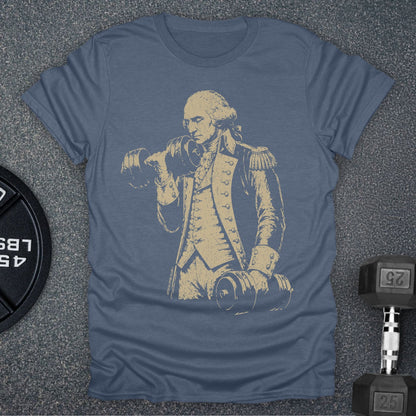 Apocalypse Club Washington Iron Heather Indigo gym t-shirt