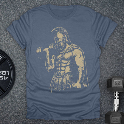 Apocalypse Club Spartan Iron Heather Indigo gym t-shirt