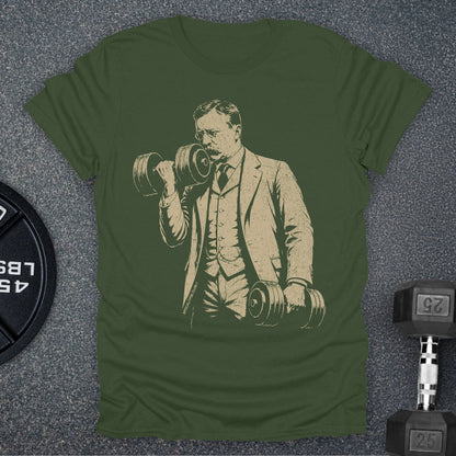 Apocalypse Club Teddy Iron Military Green gym t-shirt