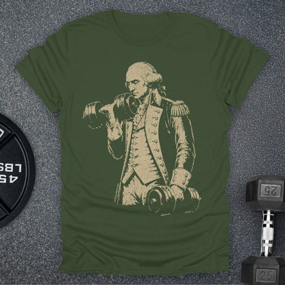 Apocalypse Club Washington Iron Military Green gym t-shirt