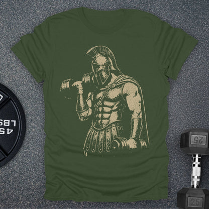 Apocalypse Club Spartan Iron Military Green gym t-shirt