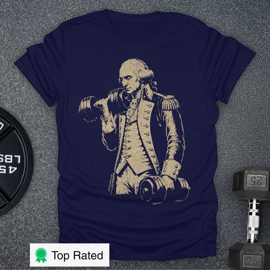 Apocalypse Club Washington Iron Navy gym t-shirt