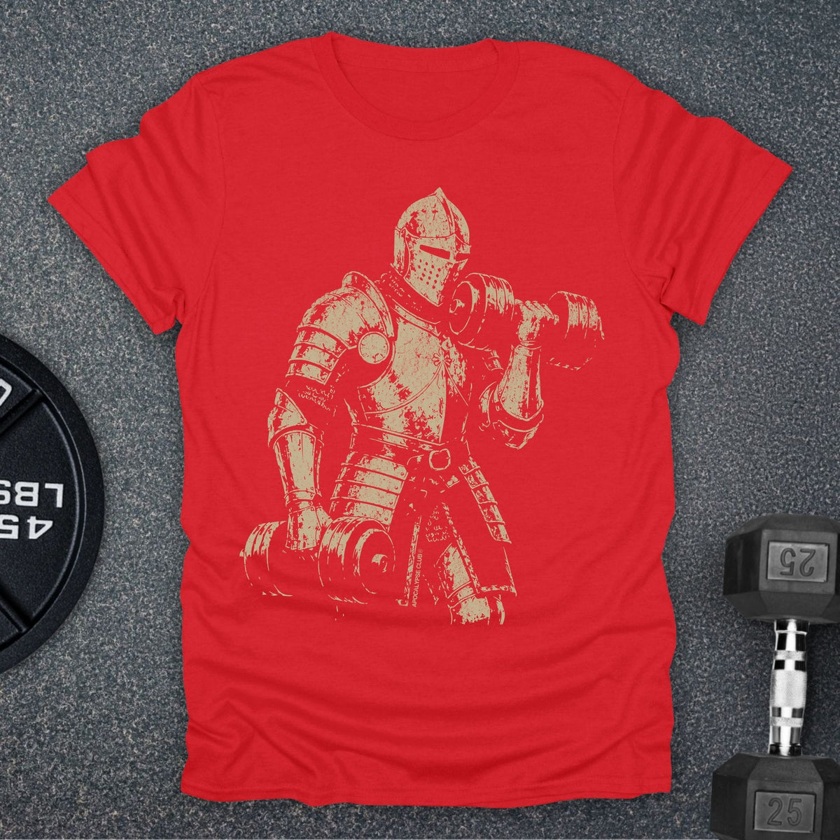 Apocalypse Club Medieval Iron Red gym t-shirt