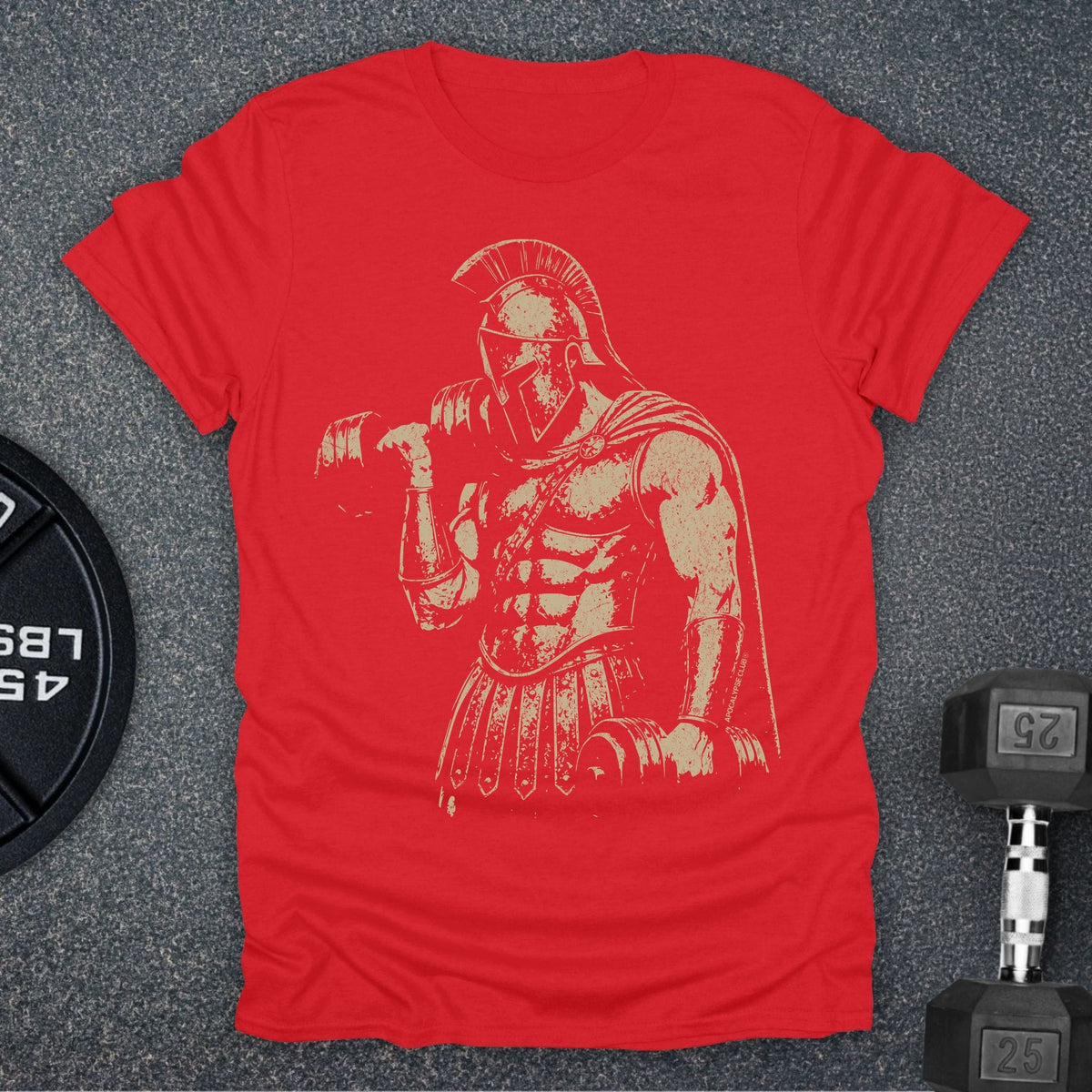 Apocalypse Club Spartan Iron Red gym t-shirt