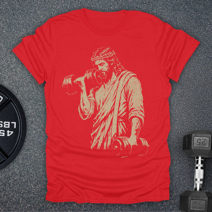 Apocalypse Club Iron Sharpens Iron Red gym t-shirt