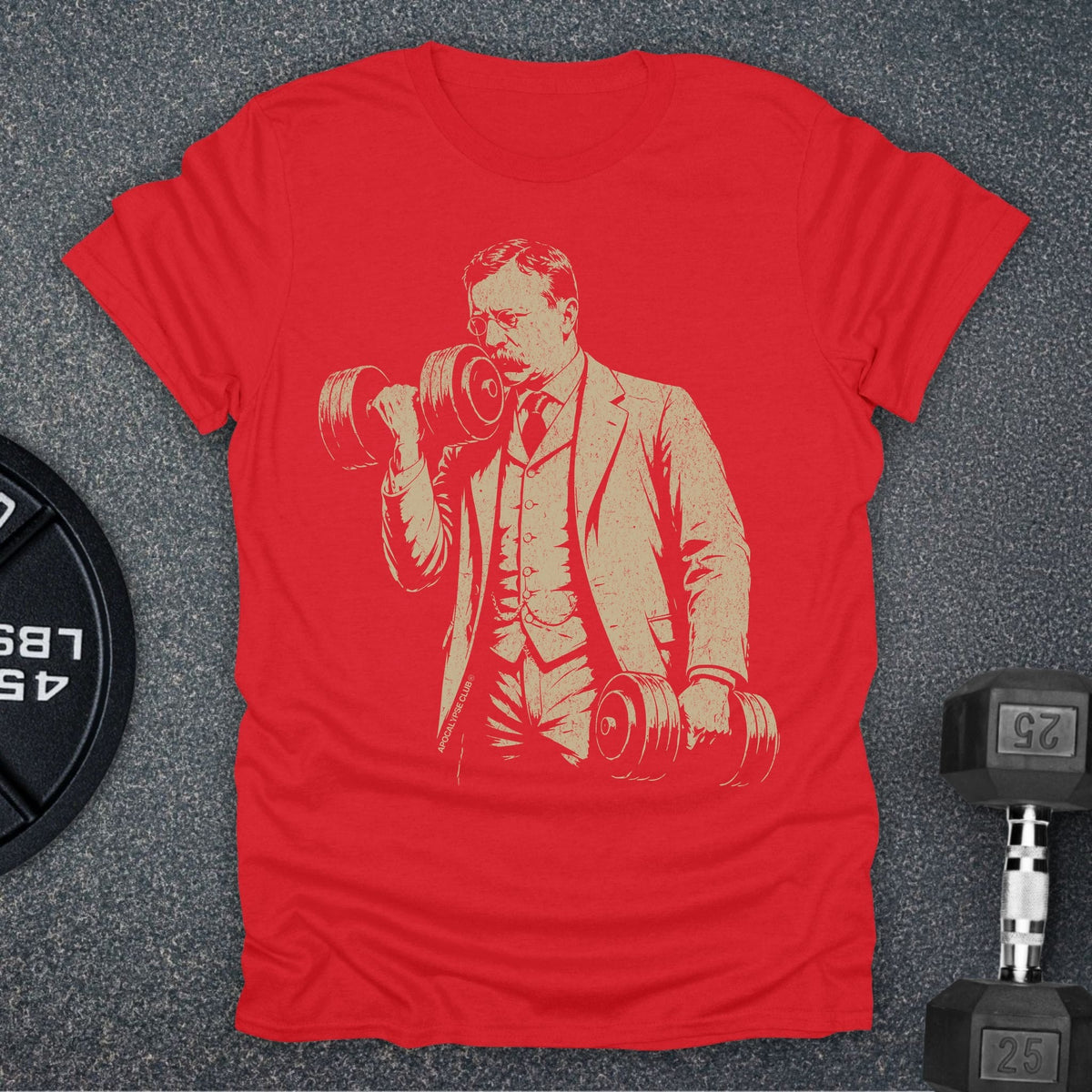 Apocalypse Club Teddy Iron Red gym t-shirt