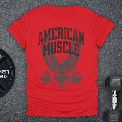 Apocalypse Club American Muscle Eagle Red gym t-shirt