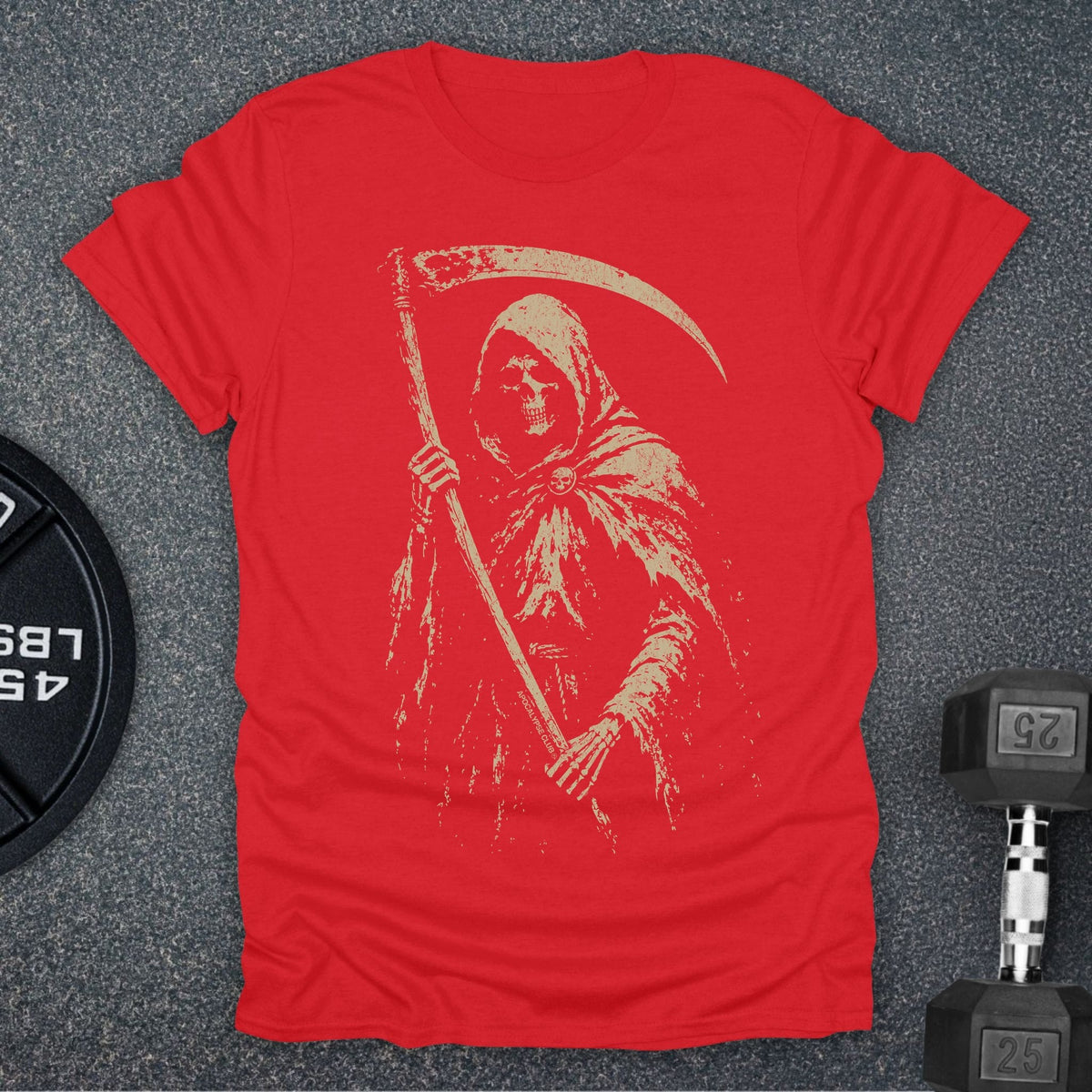 Apocalypse Club Death Can Wait Red gym t-shirt