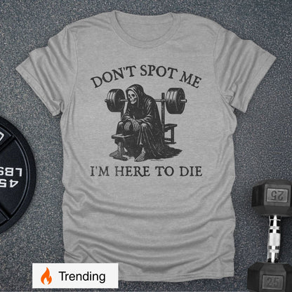 Apocalypse Club Don't Spot Me Reaper Sport Grey gym t-shirt