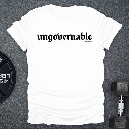 Apocalypse Club Ungovernable DNA White gym t-shirt